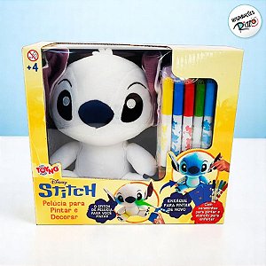 Pelúcia Stitch para Pintar e Decorar - 15cm - 1 unidade - Disney Original - Rizzo