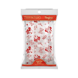 Saco de Papel - Minnie Mouse - 50 unidades - Disney Original - Rizzo