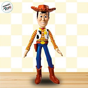 Boneco Articulado Woody - Toy Story - 18cm - 1 unidade - Disney Original - Rizzo