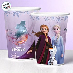 Copo de Papel - Frozen - 180ml  - 8 unidades - Disney Original - Rizzo