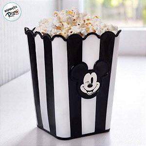 Balde de Pipoca - Mickey Preto e Branco - 1,46l - 1 unidade - Disney Original - Rizzo