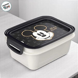 Marmita Hermética com Divisória - Mickey Mouse - 850ml - 1 unidade - Disney Original - Rizzo