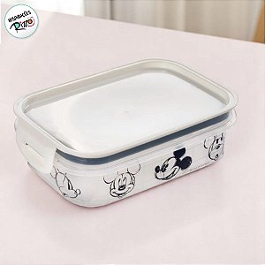 Pote de Plástico Hermético - Mickey Mouse - 500ml - 18x12cm - 1 unidade - Disney Original - Rizzo