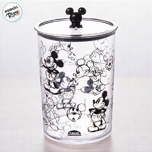 Pote de Plástico Hermético - Mickey Mouse - 1,8l - 20x13cm - 1 unidade - Disney Original - Rizzo