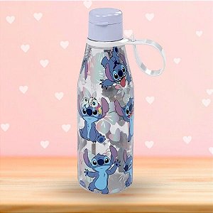 Garrafa Abre Fácil - Stitch Figuras - 530ml - 1 unidade - Disney Original - Plasútil
