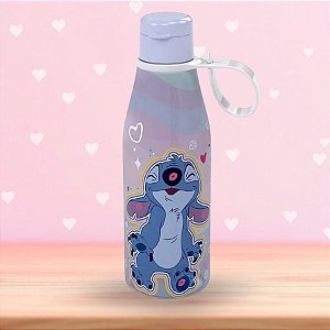 Garrafa Abre Fácil - Stitch Love - 530ml - 1 unidade - Disney Original - Plasútil