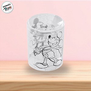 Saleiro Mickey - Transparente - 100ml - 7x5cm - 1 unidade - Disney Original - Rizzo