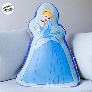 Almofada Formato Cinderela - 35x25cm - 1 unidade - Disney Original - Zonacriativa