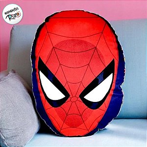 Almofada Formato Homem Aranha Web Head - 28x35cm - 1 unidade - Disney Original - Zonacriativa