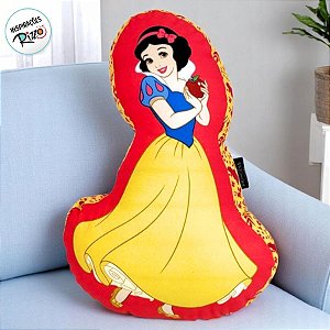 Almofada Formato Branca de Neve - 35x25cm - 1 unidade - Disney Original - Zonacriativa