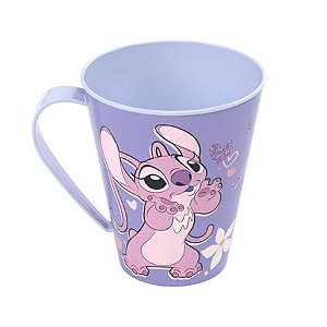 Caneca de Plástico Stitch Angel - 360ml - 1 unidade - Disney Original - Rizzo