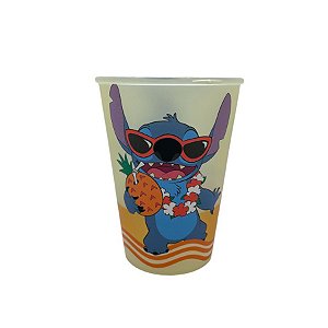 Copo Plástico Stitch Abacaxi - Amarelo - 280ml - 1 unidade - Disney Original - Rizzo