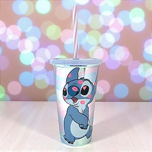 Copo Refri Stitch Beijos - 500ml - 1 unidade - Disney Original - Rizzo