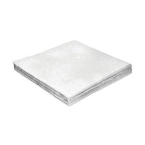 Guardanapo de Luxo Folha Dupla Liso Branco - 20 unidades - Silver Festas - Rizzo Embalagens