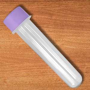 Tubete Para lembrancinha Cristal Com Tampa Lilás - 13cm - 10 unidades - Rizzo