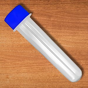 Tubete Para lembrancinha Cristal Com Tampa Azul Escuro - 13cm - 10 unidades - Rizzo