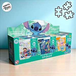 Mini Quebra-Cabeça de MDF - Lilo e Stitch - 6 unidades - Disney Original - Rizzo