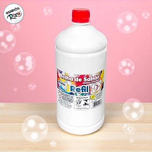 Líquido Refil Para Bolha De Sabão - 1L - 1 unidade - Rizzo