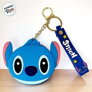 Porta Níquel de Silicone - Stitch - 7cm - 1 unidade - Disney Original - Rizzo