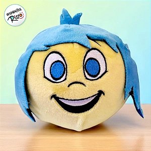 Brinquedo Squish Pelúcia - Alegria - Divertidamente - 11cm  - 1 unidade - Disney Original - Rizzo