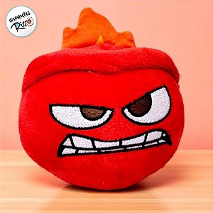 Brinquedo Squish Pelúcia - Raiva - Divertidamente - 11cm  - 1 unidade - Disney Original - Rizzo