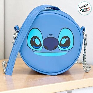 New Sholder Bag Redonda - Stitch - 16cm - 1 unidade - Disney Original - Rizzo