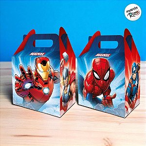 Caixa Surpresa Maleta - Vingadores - 4 unidades - Disney Original - Rizzo