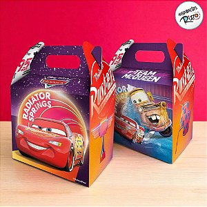 Caixa Surpresa Maleta - Carros - 4 unidades - Disney Original - Rizzo