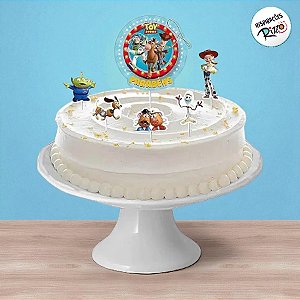 Decoração de Bolo - Toy Story - 6 unidades - Disney Original - Rizzo