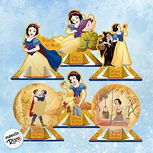 Decoração de Mesa - Branca de Neve - 6 unidades - Disney Original - Rizzo
