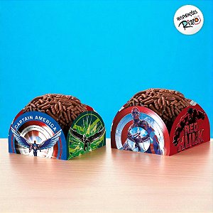 Porta Forminha - Capitão América - 50 unidades - Disney Original - Rizzo