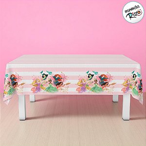 Toalha de Mesa - Princesas - 2,20x1,20m - 1 unidade - Disney Original - Rizzo