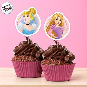 Pick para Doces - Princesas - 8 unidades - Disney Original - Rizzo