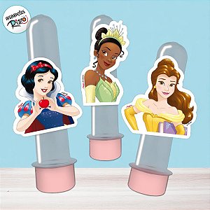 Mini Personagens Decorativos - Princesas - 12 unidades - Disney Original - Rizzo
