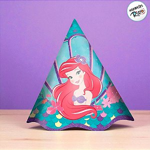 Chapéu de Aniversário - Ariel - 12 unidades - Disney Original - Rizzo