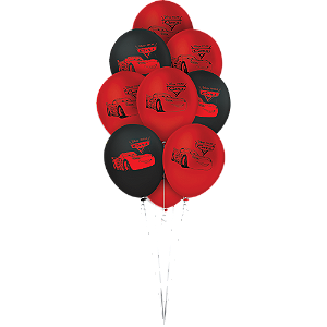 Balao Latex Redondo 9 Pol. Cars 3 25 Unidades - Disney Original - Rizzo