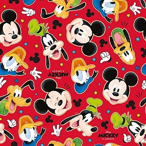 Folha para Ovos de Páscoa Mickey Stickers 69x89cm - 5 unidades - Disney Original - Cromus