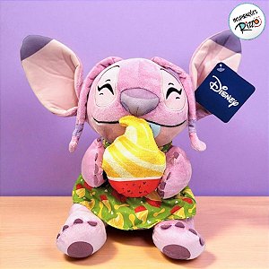 Pelúcia Angel Sorvete de Abacaxi - 25cm - 1 unidade - Disney Original - Fun
