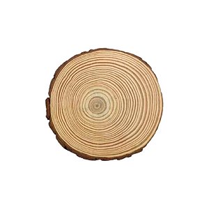 Bolacha de Madeira - Rústico Artesanal - 19,5cm - 1 unidade - Rizzo