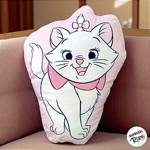 Almofada Formato - Gata Marie - 45x34cm - 1 unidade - Disney Original - Zonacriativa