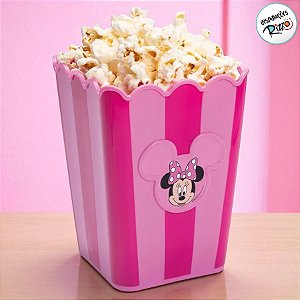 Balde de Pipoca - Minnie Mouse Rosa - 1,46l - 1 unidade - Disney Original - Rizzo