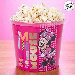 Balde de Pipoca - Minnie Mouse Rosa - 2,1l - 1 unidade - Disney Original - Rizzo
