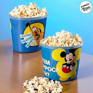 Balde de Pipoca - Mickey e Pluto - 2,1l - 1 unidade - Disney Original - Rizzo