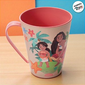 Caneca de Plástico Moana 2 - 360ml - 1 unidade - Disney Original - Rizzo