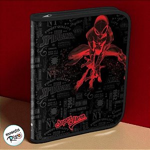 Fichário Universitário com Ziper - Homem Aranha - 272x342mm - 1 unidade - Disney Original - Rizzo