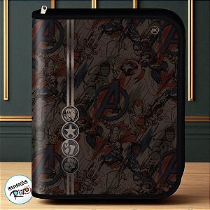 Fichário Universitário com Ziper - Vingadores - 272x342mm - 1 unidade - Disney Original - Rizzo