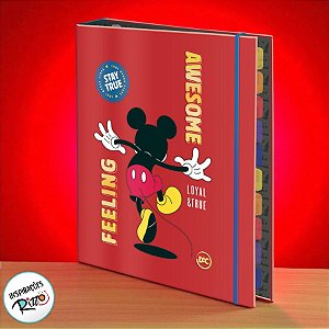 Fichário A5 - Mickey Mouse Feeling - 18,5x25,1cm - 1 unidade - Disney Original - Rizzo