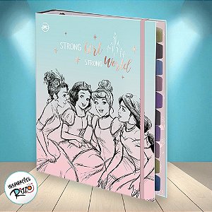 Fichário Universitário - Princesas - 245x300mm - 1 unidade - Disney Original - Rizzo