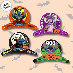Decoração de Mesa - Stitch Halloween - 4 unidades - Disney Original - Piffer