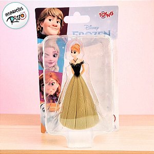 Mini Figura Colecionável -  Anna - Frozen - 7cm - 1 unidade - Disney Original - Rizzo